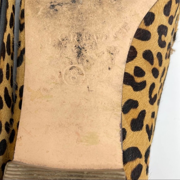 J. CREW Factory Leopard Calf Hair Penny Loafers - Picture 7 of 7